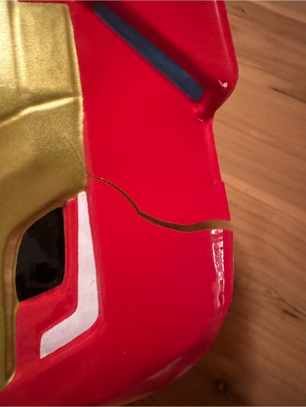 Kids Red and Gold Ironman Costume with Mask - Picture 4 of 5